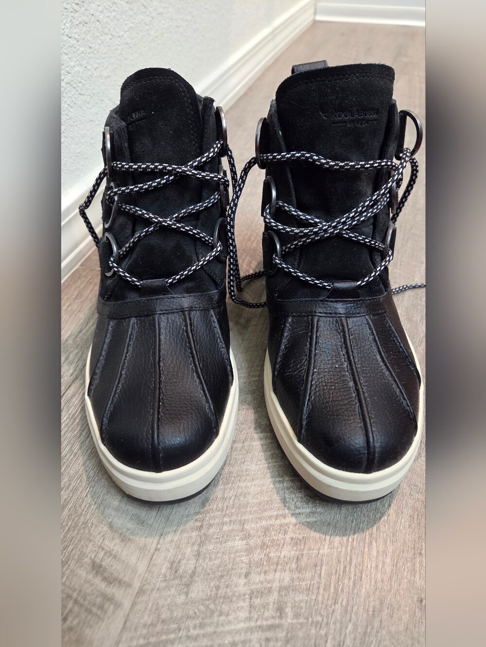 Black Women's Waterproof Duck Boot Sneakers